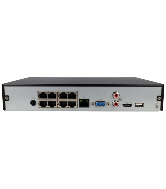 Registratore ip DAHUA per 8 canali e 12 mpx di risoluzione con 8 porte PoE