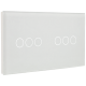 Panel de interruptor doble con 6 botones 