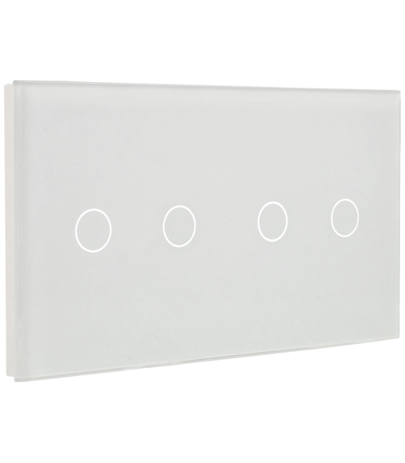 Panel de interruptor doble con 4 botones 