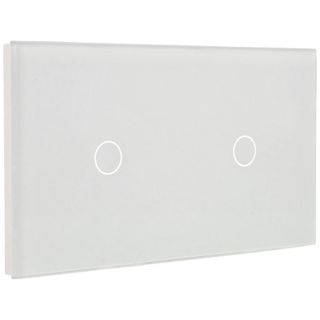 Panel de interruptor doble con 2 botones A-SMARTHOME