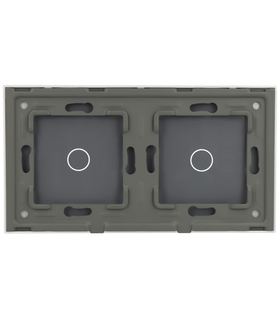 Panel de interruptor doble con 2 botones 