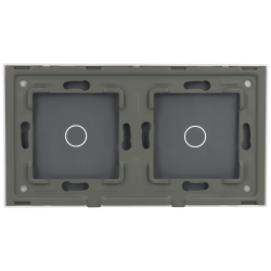 Panel de interruptor doble con 2 botones 