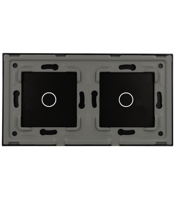 Panel de interruptor doble con 2 botones 