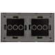 Panel de interruptor doble con 6 botones 