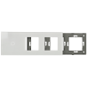 Panel de interruptor con 1 botón y marco para 2 dispositivos 
