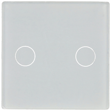 Pannello di comando singolo con 2 pulsanti