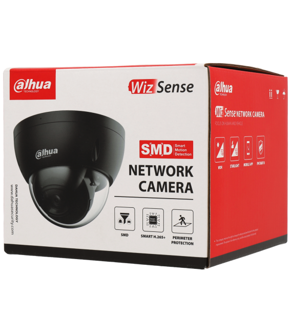 Telecamera DAHUA minidome ip da 4 megapixel e ottica fissa 