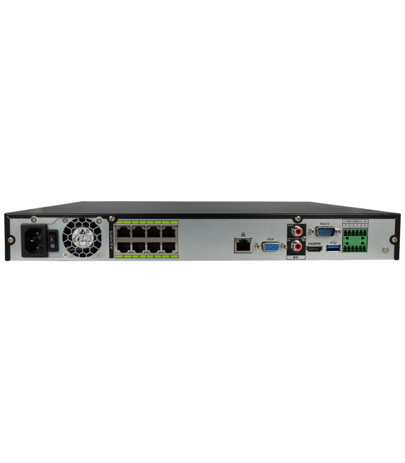 Registratore ip DAHUA per 8 canali e 32 mpx di risoluzione con 8 porte PoE