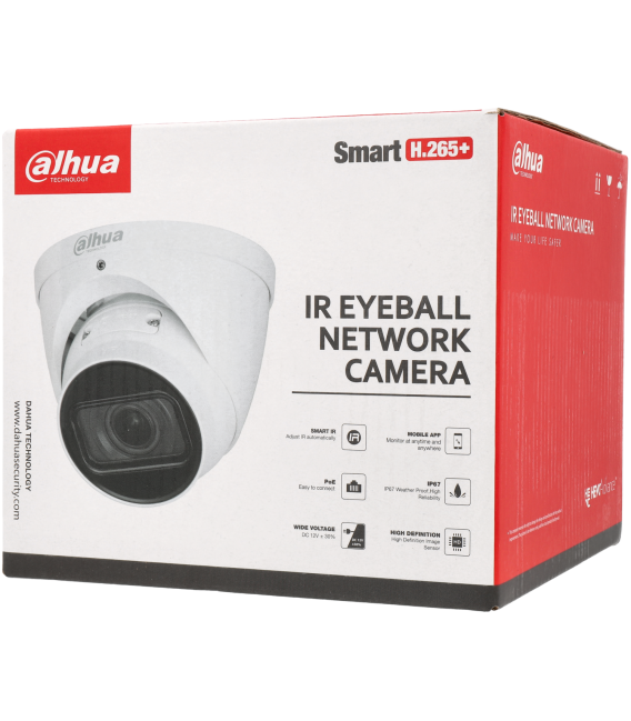 Telecamera DAHUA minidome ip da 4 megapixel e ottica zoom ottico
