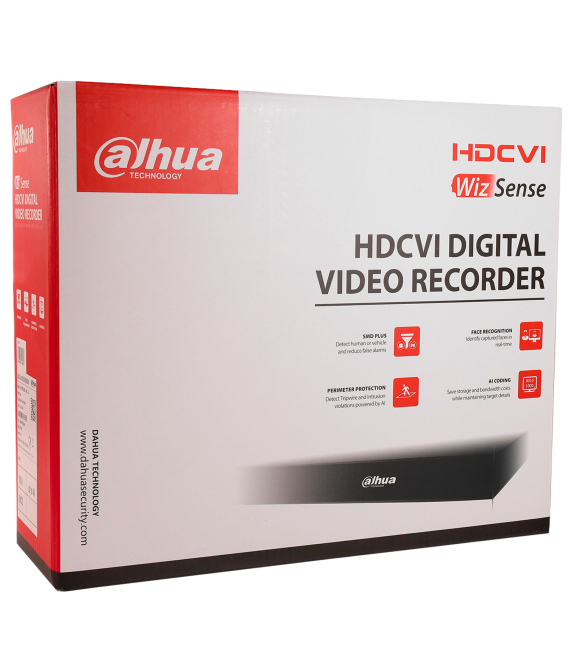 Registratore 5 en 1 (hd-cvi, hd-tvi, ahd, analógico y ip) DAHUA per 32 canali e 2 mpx di risoluzione massima